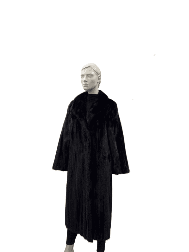 Manteau de vison noir femelle - 8837