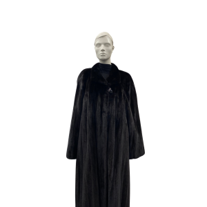 Manteau de vison femelle noir - 8843
