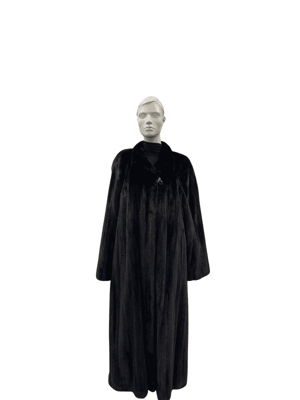 Manteau de vison femelle noir - 8843