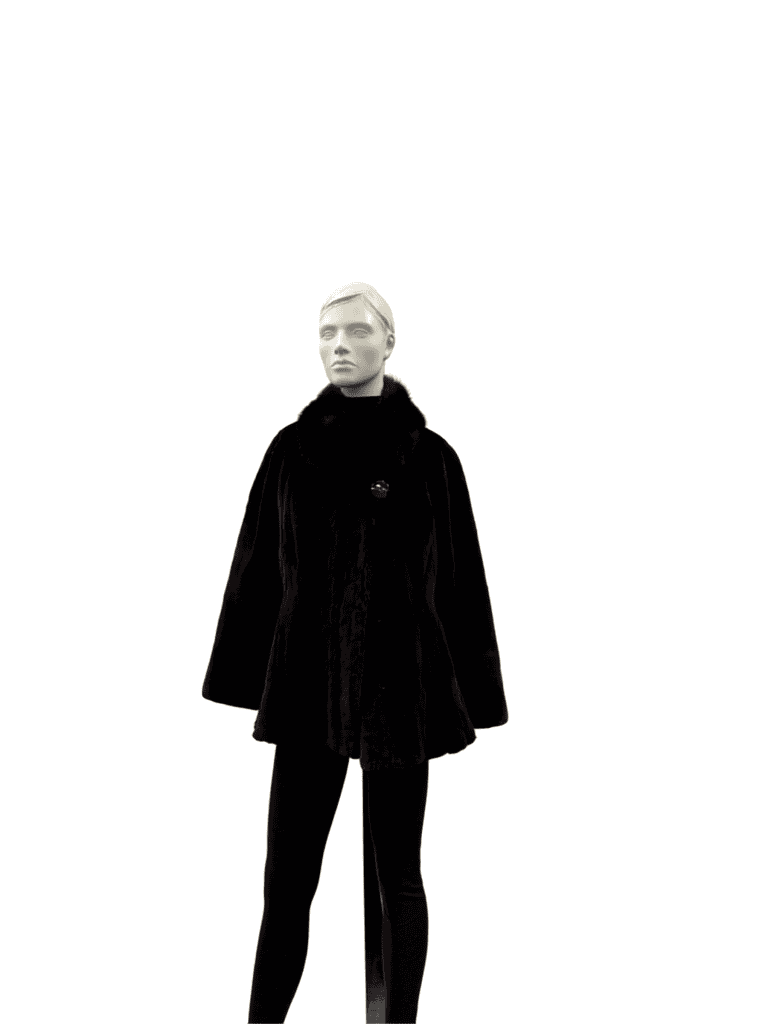 Manteau de vison rasé ranch naturel - 8862
