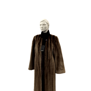 Manteau de chat sauvage et castor rasé texturé - 8864