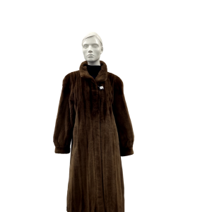 Manteau de vison rasé brun - 8865
